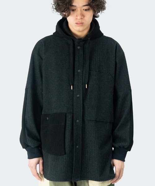 masterkey（マスターキー）の「mpa3470- WONDER SHIRTS シャツパーカー（パーカー・メンズ・グレー系その他・FREE）」の2枚目の写真