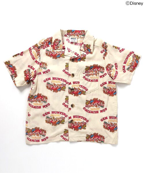 Disney(ディズニー)の「WEB限定ディズニーキャラクターアロハシャツ(シャツ/ブラウス・キッズ・グリーン/チャコール/オフホワイト・80/90/100/110/120/130/140)」の14枚目の写真