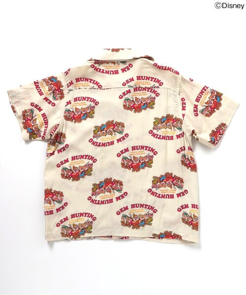 Disney(ディズニー)の「WEB限定ディズニーキャラクターアロハシャツ(シャツ/ブラウス・キッズ・グリーン/チャコール/オフホワイト・80/90/100/110/120/130/140)」の5枚目の写真