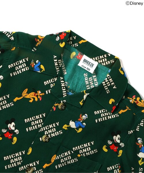Disney(ディズニー)の「WEB限定ディズニーキャラクターアロハシャツ(シャツ/ブラウス・キッズ・グリーン/チャコール/オフホワイト・80/90/100/110/120/130/140)」の6枚目の写真