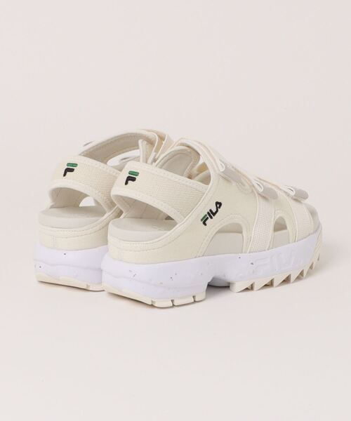 FILA（フィラ）の「FILA フィラ DISRUPTOR SD PUFFY レディース 厚底スポーツサンダル(ディスラプターSDパフィー) USS23082（サンダル・レディース・オフホワイト/ピンク/ブラック/ベージュ・23.0cm/24.0cm/25.0cm）」の5枚目の写真