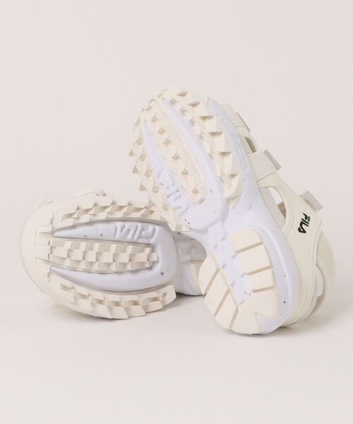 FILA（フィラ）の「FILA フィラ DISRUPTOR SD PUFFY レディース 厚底スポーツサンダル(ディスラプターSDパフィー) USS23082（サンダル・レディース・オフホワイト/ピンク/ブラック/ベージュ・23.0cm/24.0cm/25.0cm）」の6枚目の写真