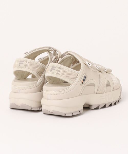 FILA（フィラ）の「FILA フィラ DISRUPTOR SD PUFFY レディース 厚底スポーツサンダル(ディスラプターSDパフィー) USS23082（サンダル・レディース・オフホワイト/ピンク/ブラック/ベージュ・23.0cm/24.0cm/25.0cm）」の7枚目の写真