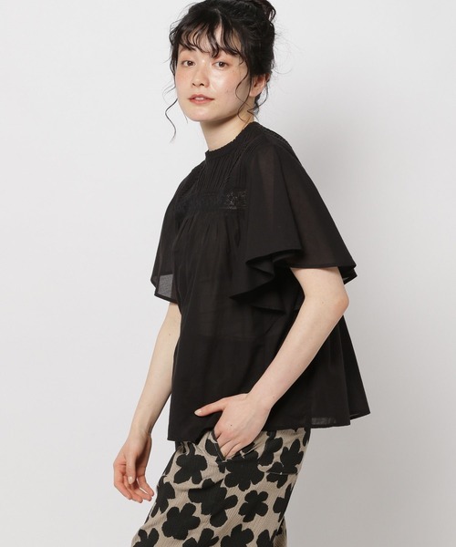 りん♪様 フリルトップス、ピンタックブラウス 楽天市場】ブラウス レディース トップス シャツ プルオーバー