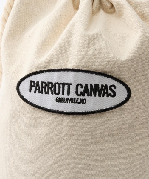 PARROTT CANVAS（パロットキャンバス）の「[OT]【PARROTT CANVAS】＜別注＞キンチャクバッグ（ハンドバッグ・レディース・オフホワイト/ネイビー・フリー）」の15枚目の写真