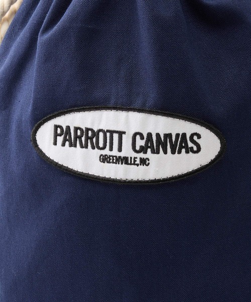 PARROTT CANVAS（パロットキャンバス）の「[OT]【PARROTT CANVAS】＜別注＞キンチャクバッグ（ハンドバッグ・レディース・オフホワイト/ネイビー・フリー）」の16枚目の写真