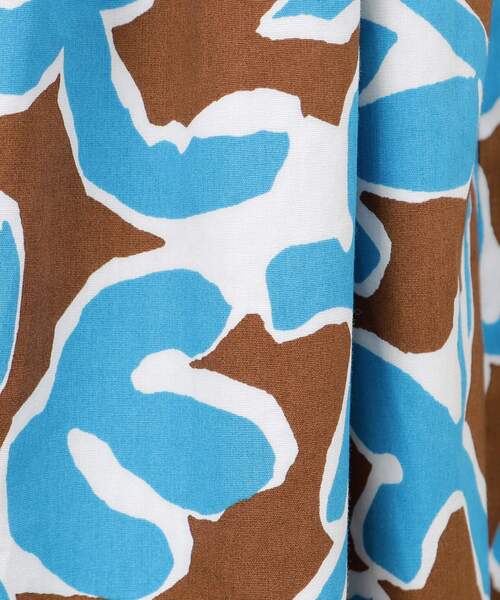 OPAQUE.CLIP（オペークドットクリップ）の「◆ボタニカルフラワー ボリュームフレアスカート【洗濯機洗い可】（スカート・レディース・ダークブラウン系/アイボリー系・36/38/40）」の12枚目の写真