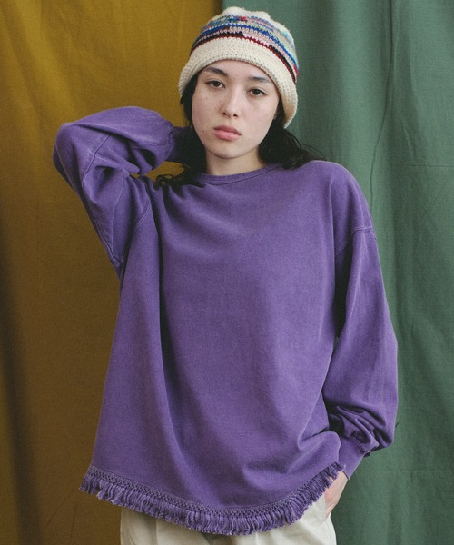 【セール】Universal Style Wear フリンジ Tee(Tシャツ/カットソー)|Universal Style Wear(ユニバーサルスタイルウェア)