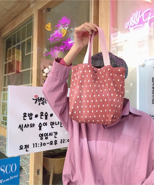 Mignonjour(ミニョンジュール)の「Mignonjour/デザインミニトートバッグ M2425(トートバッグ・レディース・その他2/その他4/その他1/その他3/その他6/その他7/その他5/その他8・FREE)」の1枚目の写真