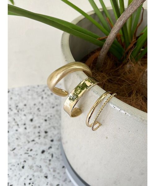 ゴールドシンプルバングル（バングル/リストバンド）｜MERCURYDUO