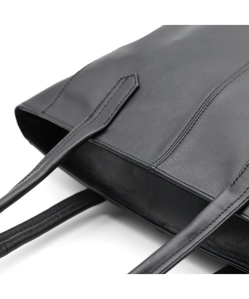 L.E.D.BITES（エルイーディーバイツ）の「ゴートレザー　トートバッグ（トートバッグ・メンズ・ブラック/グレー・ONE SIZE）」の7枚目の写真