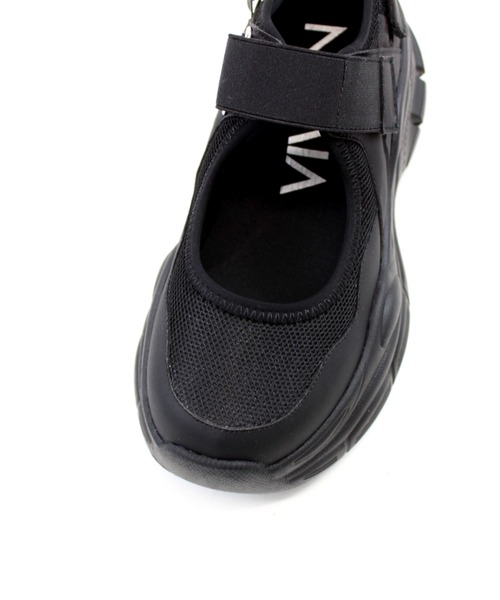 VIVIAN(ヴィヴィアン)の「厚底ベルクロストラップスニーカー(スニーカー・レディース・ブラック/アイボリー/シルバー・S/M/L/LL)」の10枚目の写真