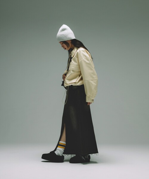 FREAK'S STORE（フリークスストア）の「フェイクレザー ショートブルゾン（ブルゾン・レディース・ブラウン/ブラック/オフホワイト・ﾌﾘ-）」の22枚目の写真