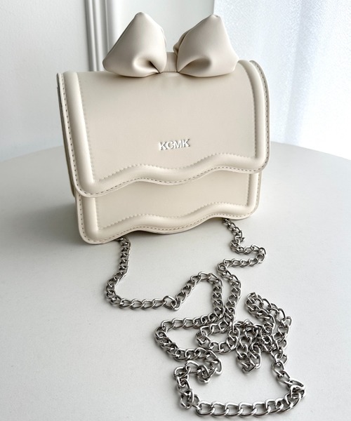 Loueme(ルエム)の「トップリボン2WAYショルダーバッグ(ショルダーバッグ・レディース・ピンク/シルバー/アイボリー/ブラック・FREE)」の9枚目の写真