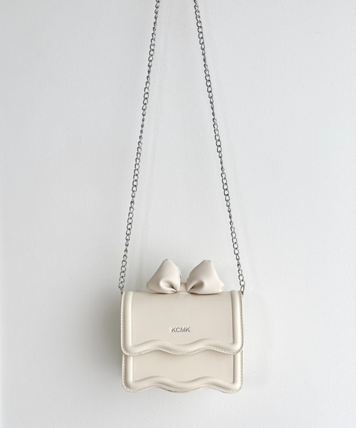 Loueme(ルエム)の「トップリボン2WAYショルダーバッグ(ショルダーバッグ・レディース・ピンク/シルバー/アイボリー/ブラック・FREE)」の10枚目の写真