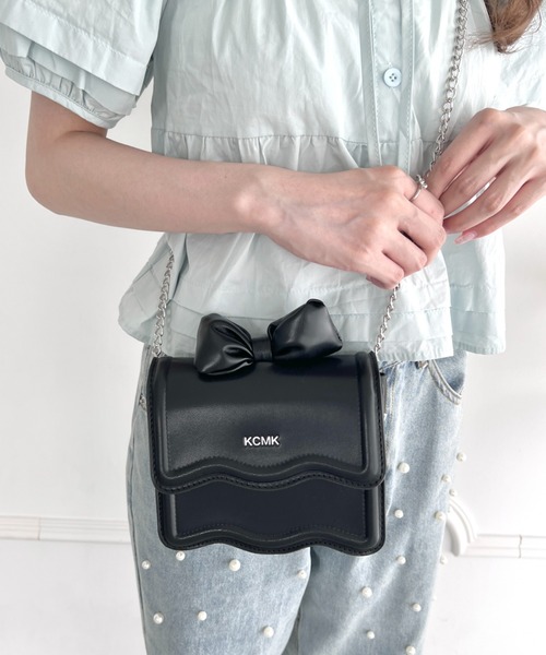 Loueme(ルエム)の「トップリボン2WAYショルダーバッグ(ショルダーバッグ・レディース・ピンク/シルバー/アイボリー/ブラック・FREE)」の20枚目の写真