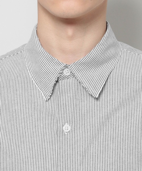 3.3 Field Trip （3.3フィールドトリップ）の「3.3 Field Trip／ショートストライプショートシャツ（シャツ/ブラウス・メンズ・ブラック/ライトブルー・FREE）」の20枚目の写真