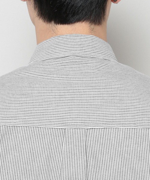 3.3 Field Trip （3.3フィールドトリップ）の「3.3 Field Trip／ショートストライプショートシャツ（シャツ/ブラウス・メンズ・ブラック/ライトブルー・FREE）」の21枚目の写真