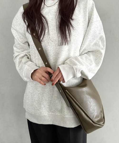 セール】A4収納可 PUショルダーバッグ ユニセックス（ショルダーバッグ