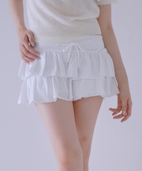 セール】フリル キュロット ショートパンツ ミニスカート