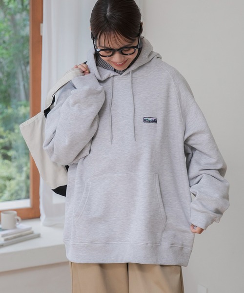 【セール】ヘビーウェイトファンクショナルUSAコットン ビッグシルエット バックプリントラグランスリーブプルオーバーパーカー【THE CRAFT CREW PRODUCTS】（パーカー）｜THE CRAFT CREW PRODUCTS（ザクラフトクループロダクツ）