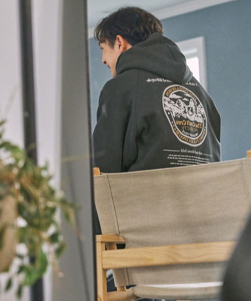 【セール】ヘビーウェイトファンクショナルUSAコットン ビッグシルエット バックプリントラグランスリーブプルオーバーパーカー【THE CRAFT CREW PRODUCTS】（パーカー）｜THE CRAFT CREW PRODUCTS（ザクラフトクループロダクツ）