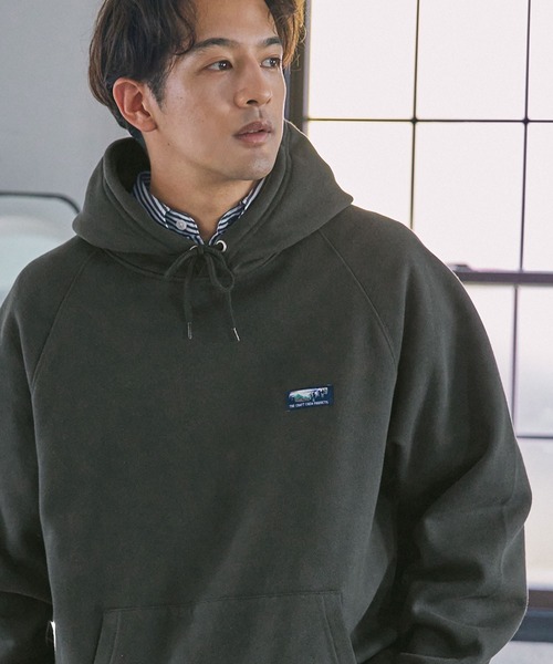 【セール】ヘビーウェイトファンクショナルUSAコットン ビッグシルエット バックプリントラグランスリーブプルオーバーパーカー【THE CRAFT CREW PRODUCTS】（パーカー）｜THE CRAFT CREW PRODUCTS（ザクラフトクループロダクツ）