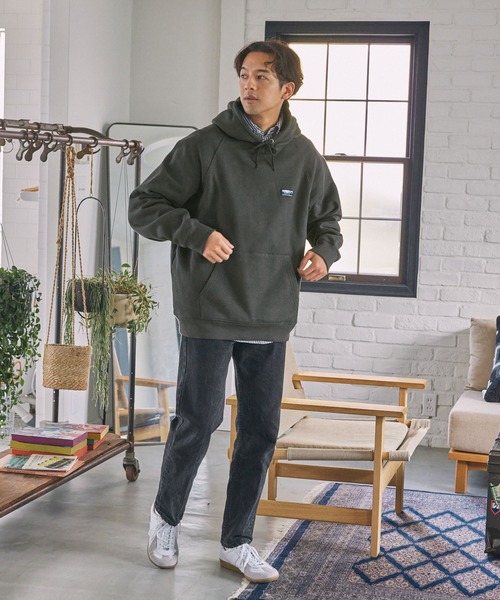 【セール】ヘビーウェイトファンクショナルUSAコットン ビッグシルエット バックプリントラグランスリーブプルオーバーパーカー【THE CRAFT CREW PRODUCTS】（パーカー）｜THE CRAFT CREW PRODUCTS（ザクラフトクループロダクツ）