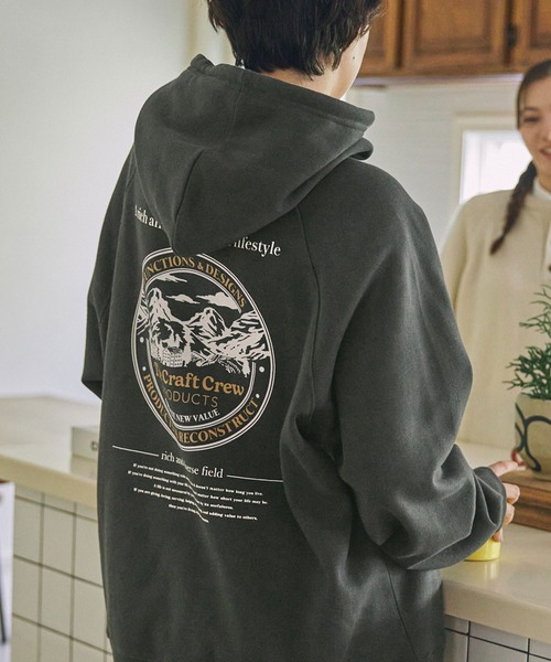 Lana ファンクラブ限定　パーカー(ブラック) Mサイズ EMMA CLOTHES パーカー ラグランバルーンスリーブオーバーサイズ