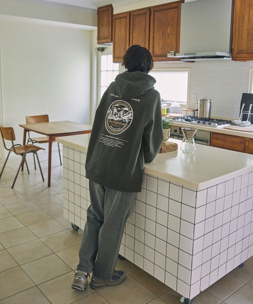 【セール】ヘビーウェイトファンクショナルUSAコットン ビッグシルエット バックプリントラグランスリーブプルオーバーパーカー【THE CRAFT CREW PRODUCTS】（パーカー）｜THE CRAFT CREW PRODUCTS（ザクラフトクループロダクツ）