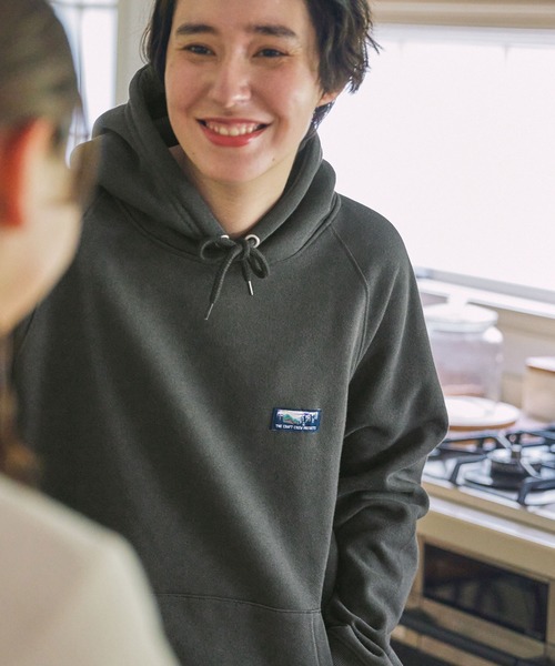 【セール】ヘビーウェイトファンクショナルUSAコットン ビッグシルエット バックプリントラグランスリーブプルオーバーパーカー【THE CRAFT CREW PRODUCTS】（パーカー）｜THE CRAFT CREW PRODUCTS（ザクラフトクループロダクツ）