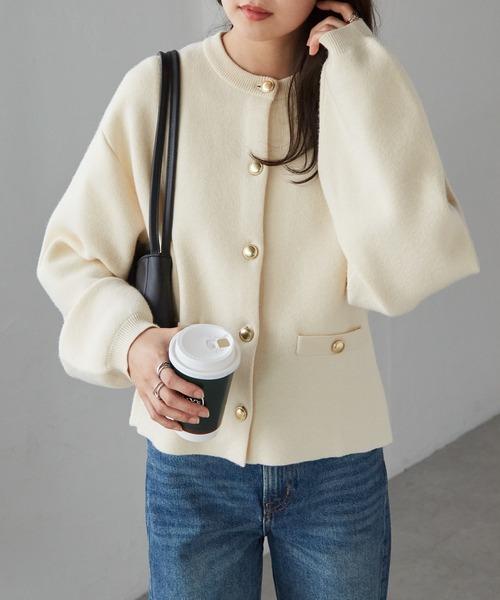 Plage新品⭐️日本製⭐️追加完売❗️ゴールドボタンニット