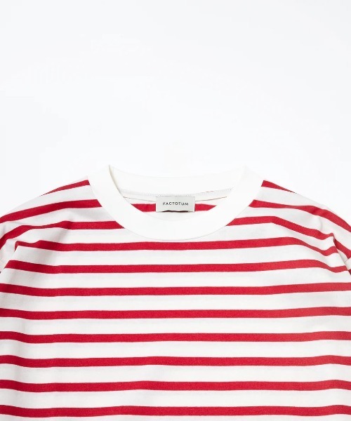 FACTOTUM(ファクトタム)の「【FACTOTUM】 Border Long Sleeve T(Tシャツ/カットソー・メンズ・ネイビー系/レッド系・46/48)」の8枚目の写真