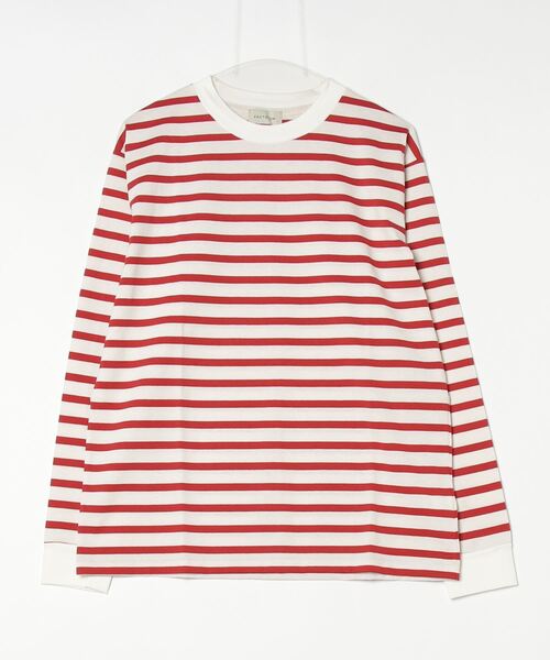FACTOTUM(ファクトタム)の「【FACTOTUM】 Border Long Sleeve T(Tシャツ/カットソー・メンズ・ネイビー系/レッド系・46/48)」の3枚目の写真