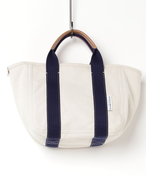 MAISON CANVVAS（メゾンキャンバス）の「MAISON CANVVAS/メゾン キャンバス/CANVAS TOTE/S（トートバッグ・メンズ・グレー/ブルー/ブラック/オリーブ系/ブラウン/ブラウン系その他3/ピンク/レッド/キャメル/イエロー/ブラック系その他/ナチュラル/ホワイト・F）」の7枚目の写真