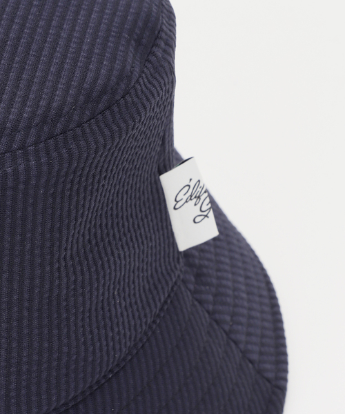 TANGRAM（タングラム）の「TANGRAM × EDIFICE GOLF  別注 シアサッカーバケットハット（ハット・メンズ・ネイビー/ホワイト・FREE）」の7枚目の写真