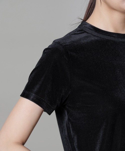 【セール】シアーベロアコンパクトTシャツ washable（Tシャツ/カットソー）｜nano･universe（ナノユニバース）