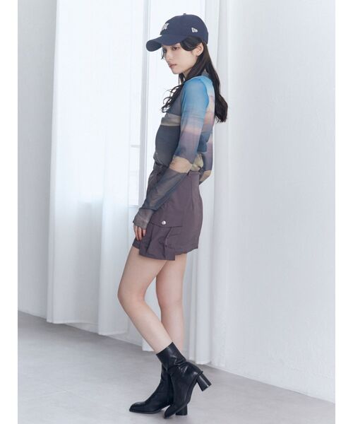 MURUA（ムルーア）の「2WAYカーゴスカート（スカート・レディース・ブラック/カーキ/グレー・1/2）」の7枚目の写真