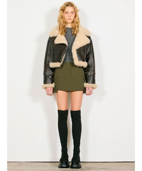 MURUA（ムルーア）の「2WAYカーゴスカート（スカート・レディース・ブラック/カーキ/グレー・1/2）」の11枚目の写真