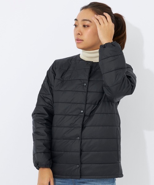 セール】ソロライトテック 中綿ノーカラージャケット（ノーカラー