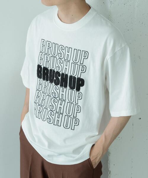 ITEMS URBANRESEARCH（アイテムズ アーバンリサーチ）の「サガラ刺繍 Tシャツ Brush Up（Tシャツ/カットソー・メンズ・ブラック/ホワイト・MEDIUM/LARGE）」の10枚目の写真