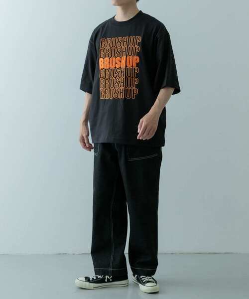 ITEMS URBANRESEARCH（アイテムズ アーバンリサーチ）の「サガラ刺繍 Tシャツ Brush Up（Tシャツ/カットソー・メンズ・ブラック/ホワイト・MEDIUM/LARGE）」の22枚目の写真