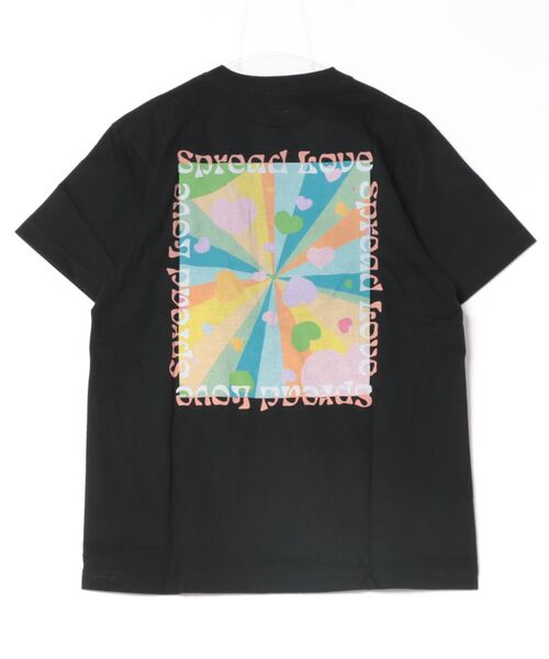 NO WAY(ノーウェイ)の「/Spread Love/オリジナルプリント S/S T(Tシャツ/カットソー・レディース・ホワイト/ブラック・MEDIUM/LARGE/SMALL)」の3枚目の写真