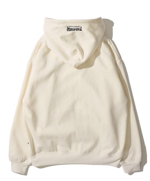 THRASHER（スラッシャー）の「【THRASHER / スラッシャー】裏起毛ワンポイント刺繍ジップアップパーカー（パーカー・メンズ・ブラック/ホワイト/ライトグレー/グリーン/ネイビー/ワインレッド/アイボリー/ブラウン・MEDIUM/LARGE/X-LARGE）」の20枚目の写真