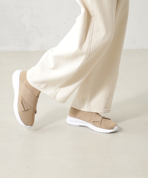 FOUND GOOD(ファウンドグッド)の「ニットスニーカー(スニーカー・レディース・アイボリー/ブラック/グレー系2/ブラウン系5・XL/L/M/S)」の4枚目の写真