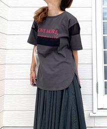 Q | ロゴチュールT(Tシャツ/カットソー)