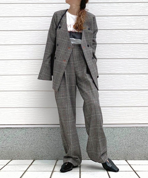 Q（キュー）の「ロゴチュールT（Tシャツ/カットソー・レディース・ホワイト/チャコールグレー・MEDIUM）」の5枚目の写真