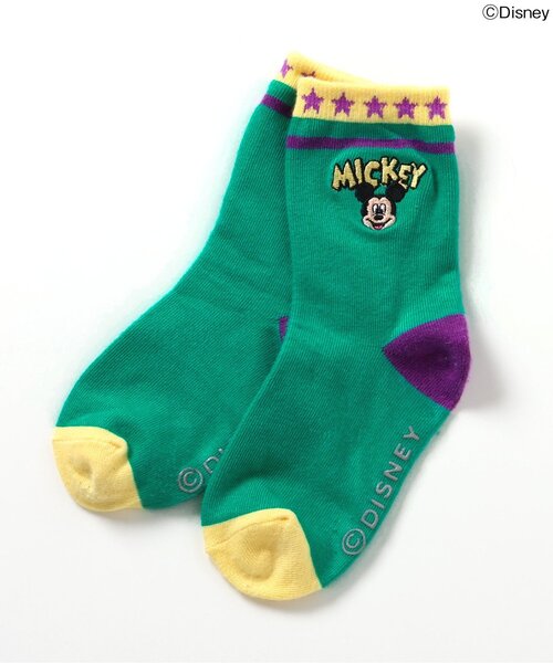 Disney（ディズニー）の「ディズニーキャラクター　POPソックス（ソックス/靴下・キッズ・グリーン/ピンク・15 /18/21）」の3枚目の写真