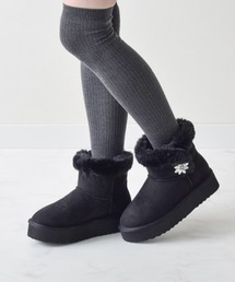 【Bridget Birkin】ポイントビジュームートンブーツ(543605)