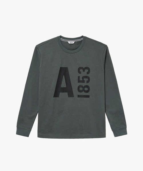 AIGLE（エーグル）の「【EC限定】ヘビーウェイト オーバーサイズ  ビッグロゴロンT / 長袖Tシャツ（Tシャツ/カットソー・メンズ・ホワイト/ダークグリーン/ブラック・L/S/M/XL/XS/XXS）」の21枚目の写真